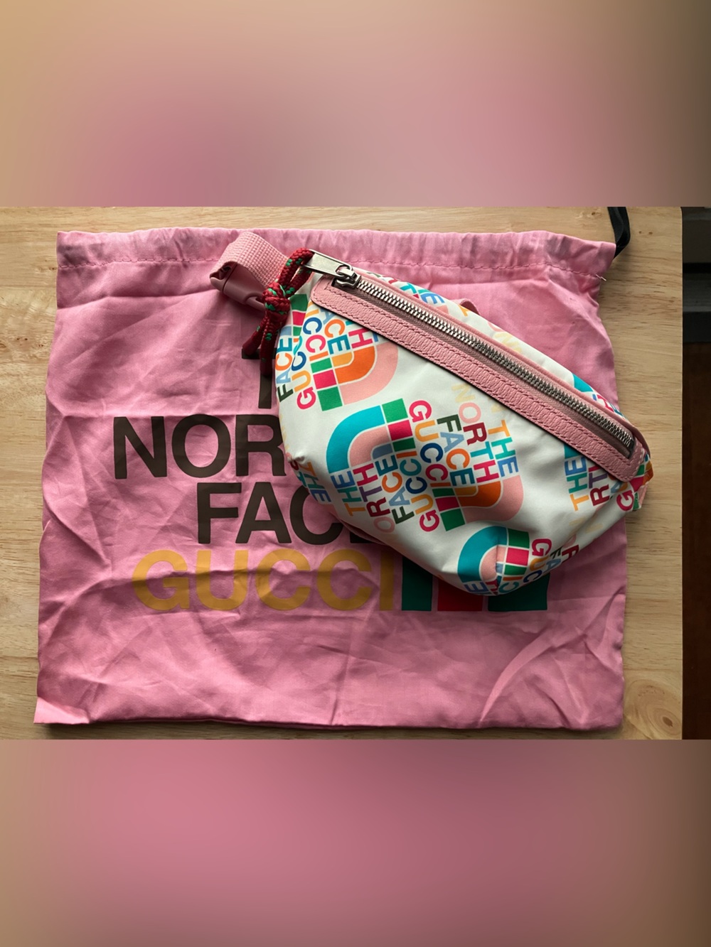 RARE The North Face Gucci Belt Bag Hip Fanny Pack Crossbody Authentic